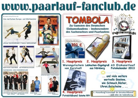 Tombola Plakat Berliner Bär und Offene Berliner Meisterschaften