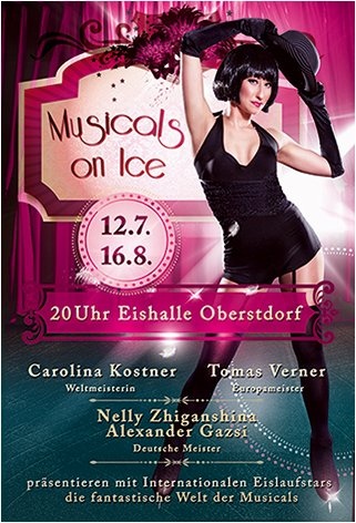 Plakat Musicals on Ice Oberstdorf